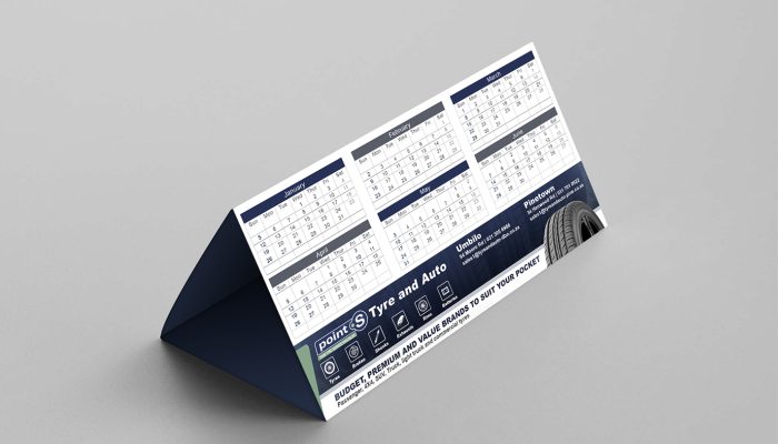 Tyre & Auto Tent Calendar