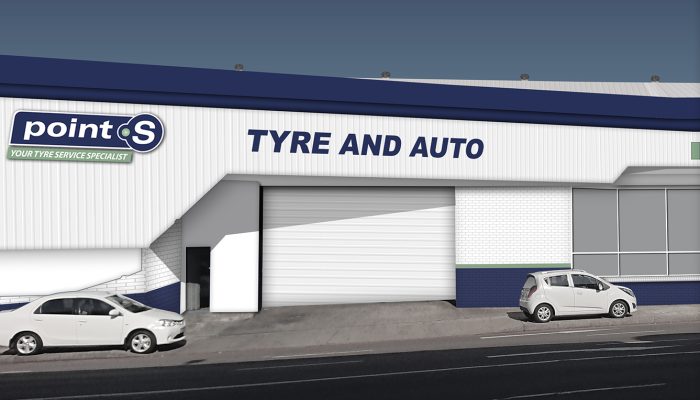 Tyre & Auto Exterior Render